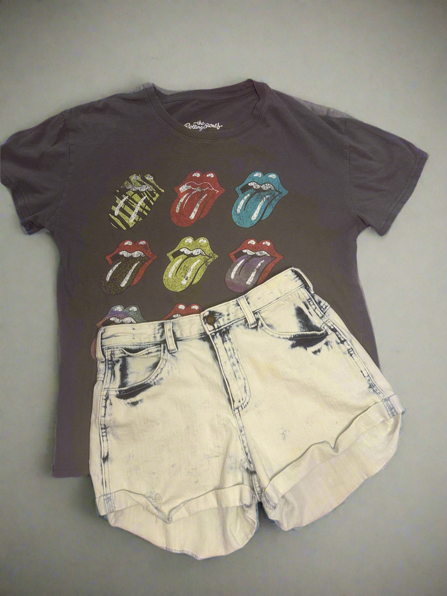 Angel Kiss Los Angeles Light Wash Denim Shorts